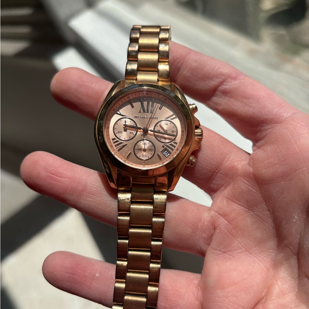 Michael Kors Rose Gold Chronograph Watch